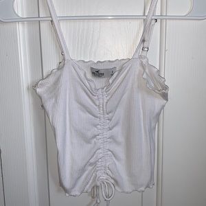 hollister scrunched tank top